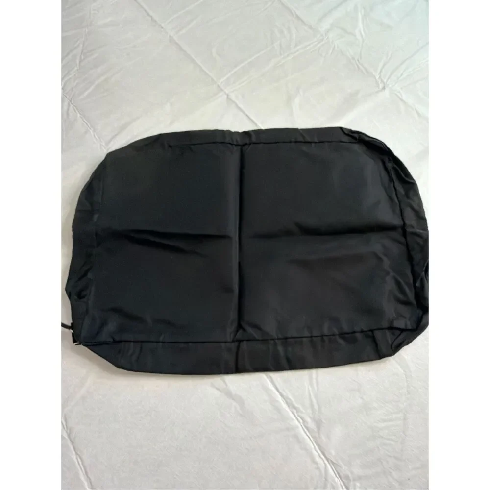 Prada Black Nylon Garment Bag Travel Suit Carrier Foldable Made In Italy